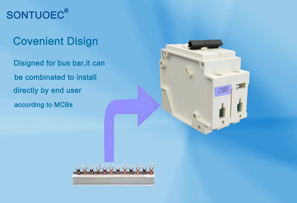 Plug in Type 3P Miniature Circuit Breaker MCB