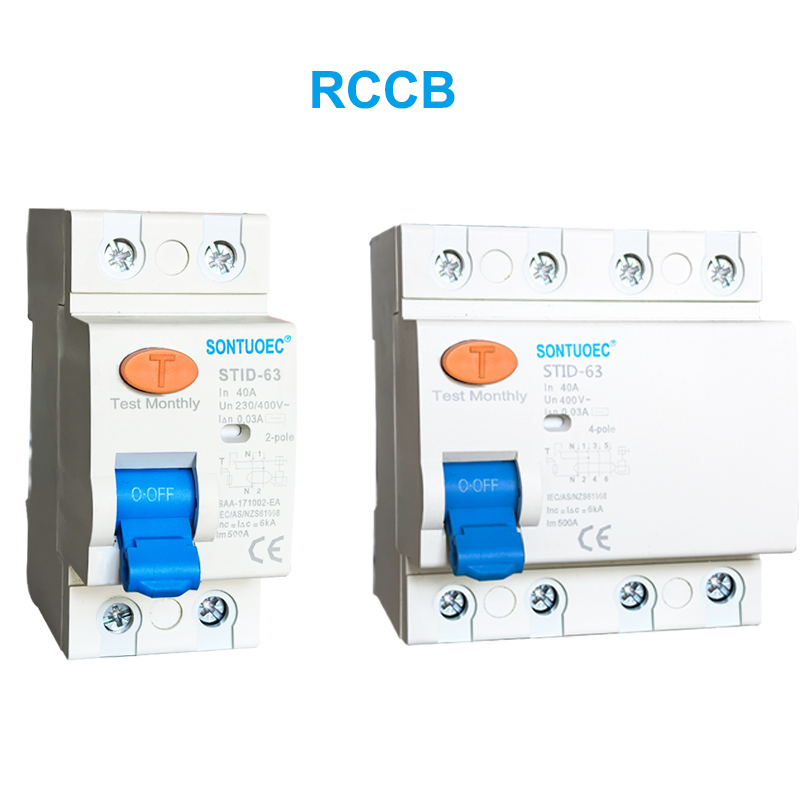 Stid-63 ශ්රේණි RCCB 230V 63A අවශේෂ ධාරිතා කඩනය